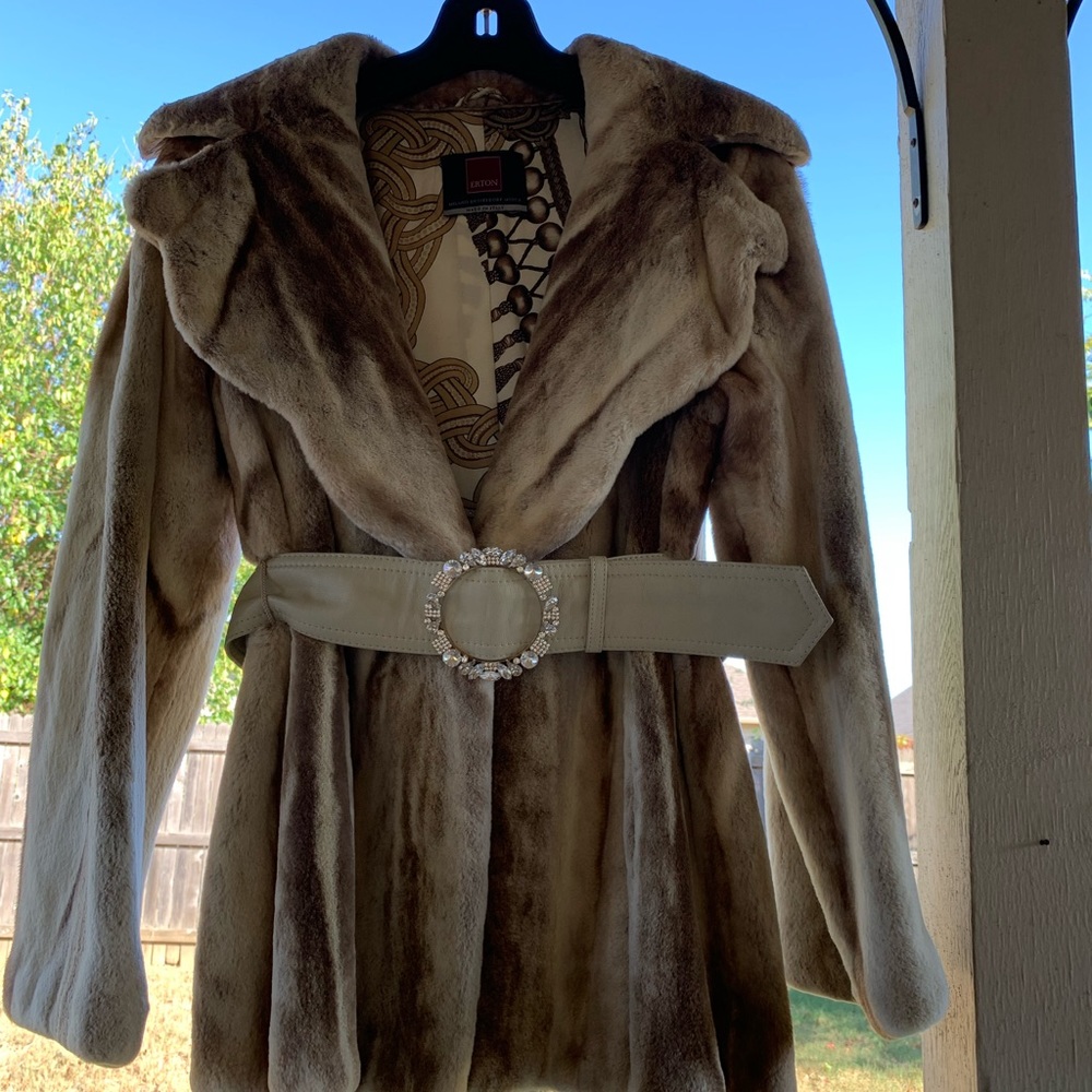 Real Mink Fur Jacket made in Italy size 42